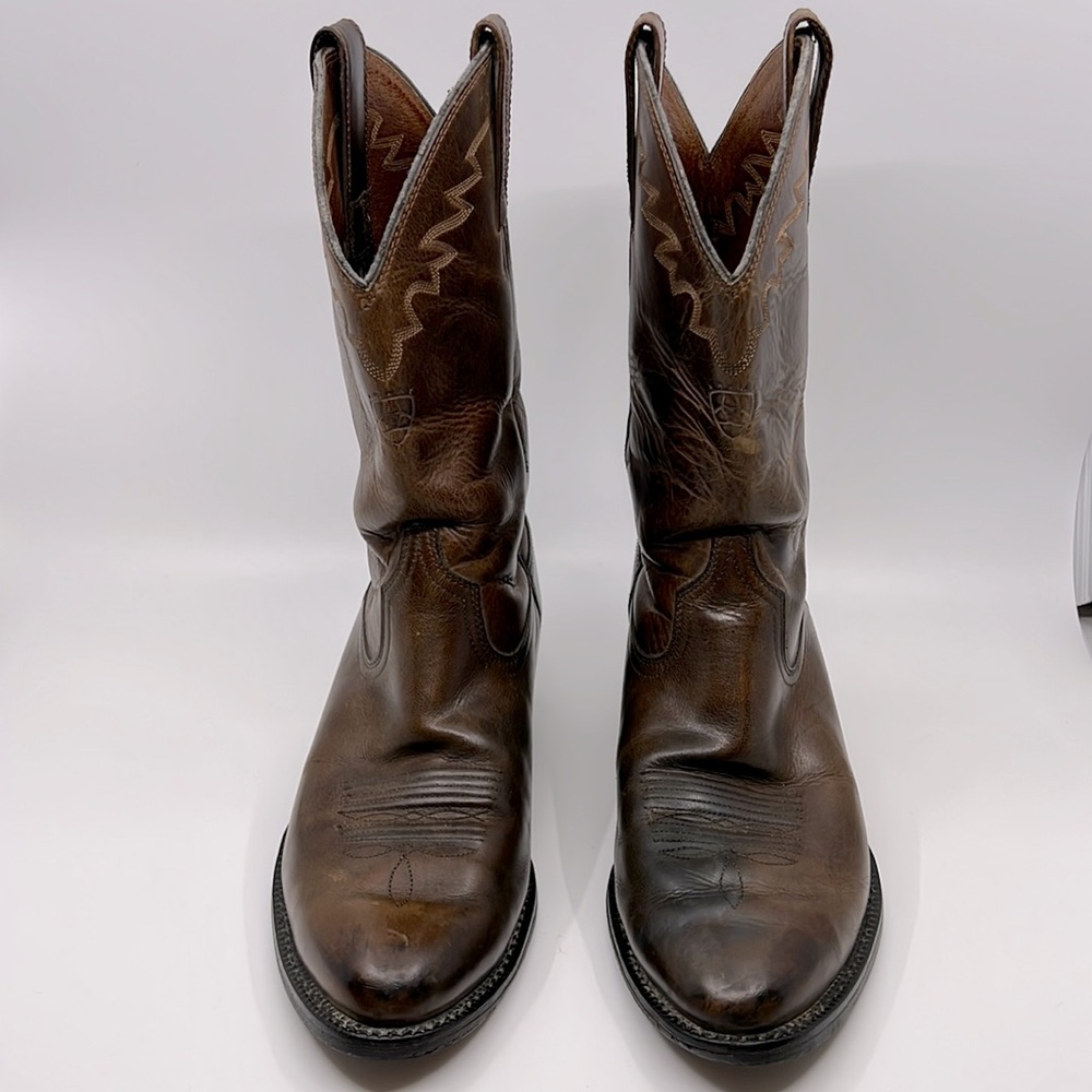 Ariat Sedona Brown Leather Cowboy Western Boots Sz 9D Style # 34625